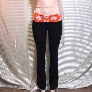 VS Pink Auburn University Fold Over Yoga Pants